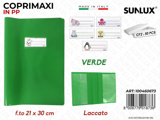 Coprimaxi Pp Laccato Verde Ch. 21*30CM c/ETIC.
