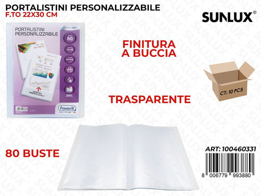 Portalis. Fav. Per. 80 Buste Buccia 22*30CM