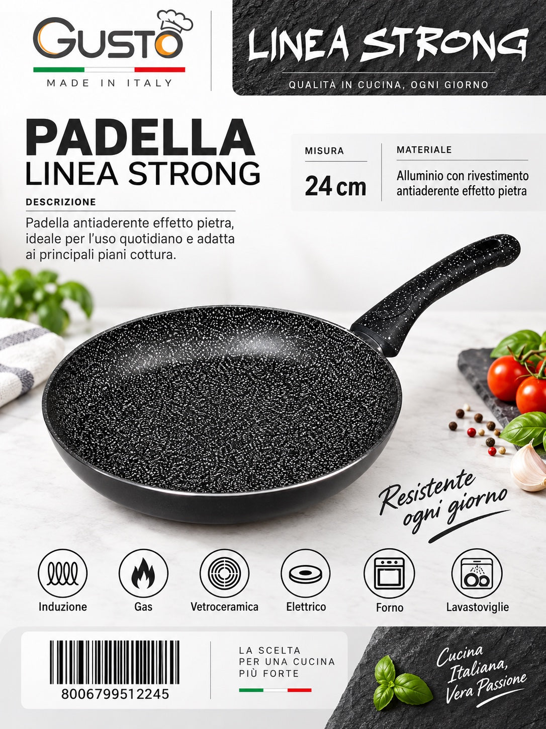 Linea.Strong Padella Cm24