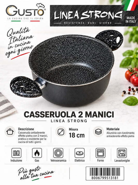 Linea.strong Casseruola Cm18