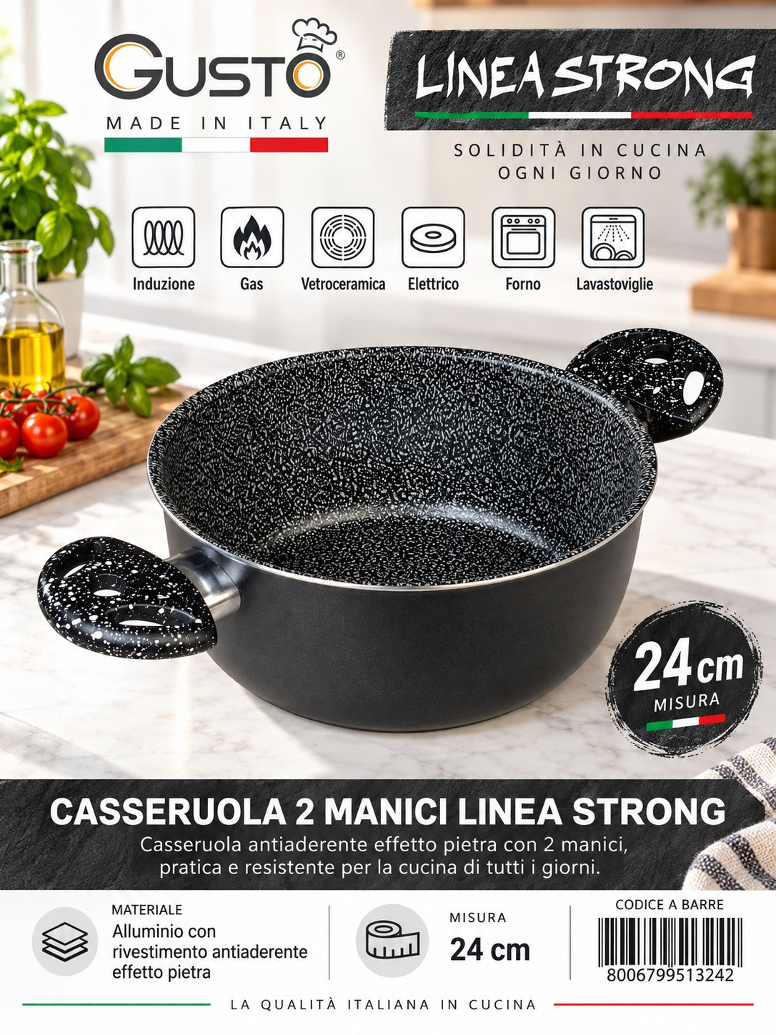 Linea.strong Casseruola Cm24