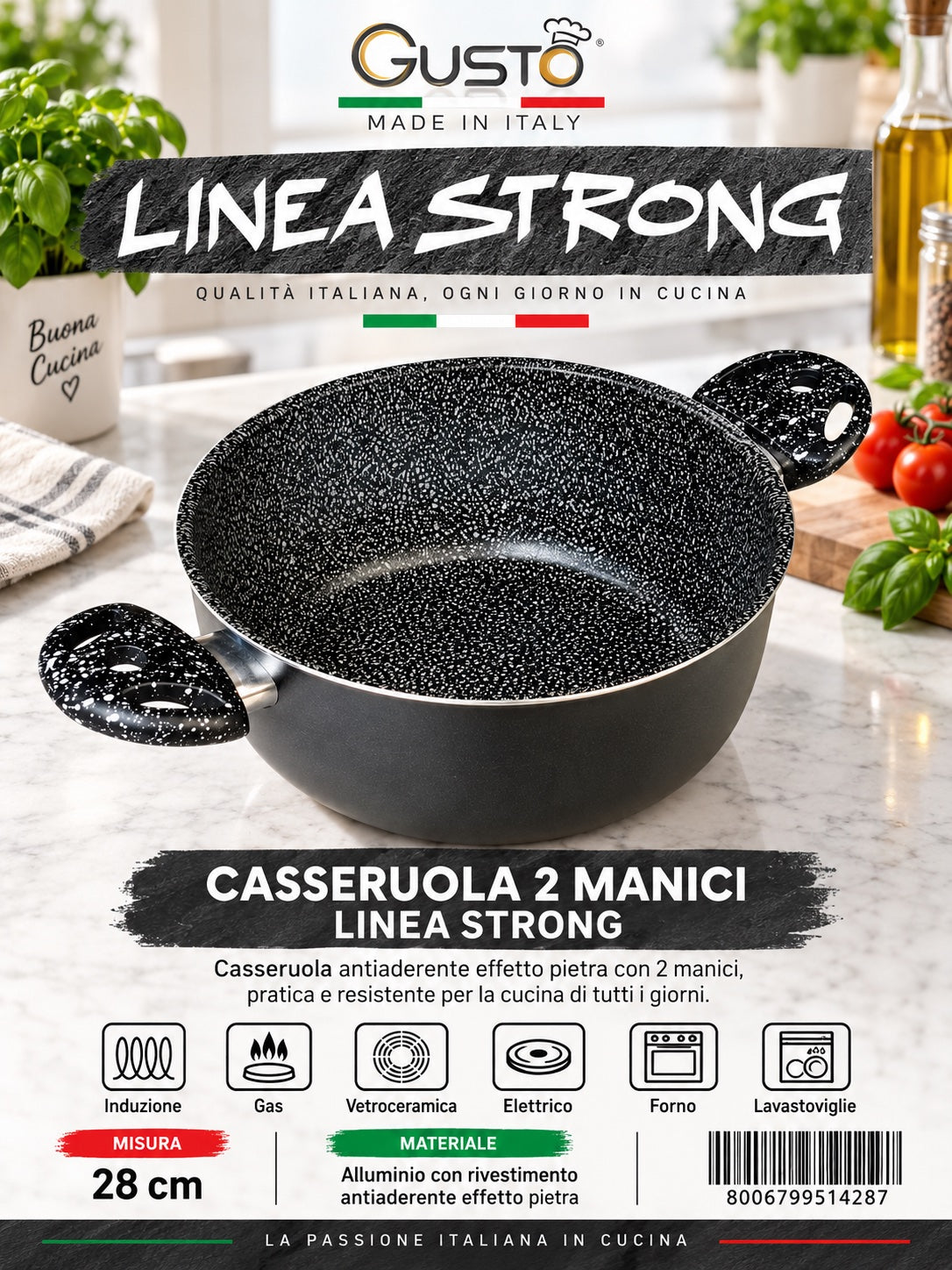 Linea.strong Casseruola Cm28