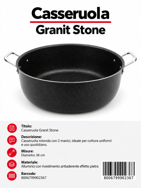 Linea.feste Casseruola 2m Cm36