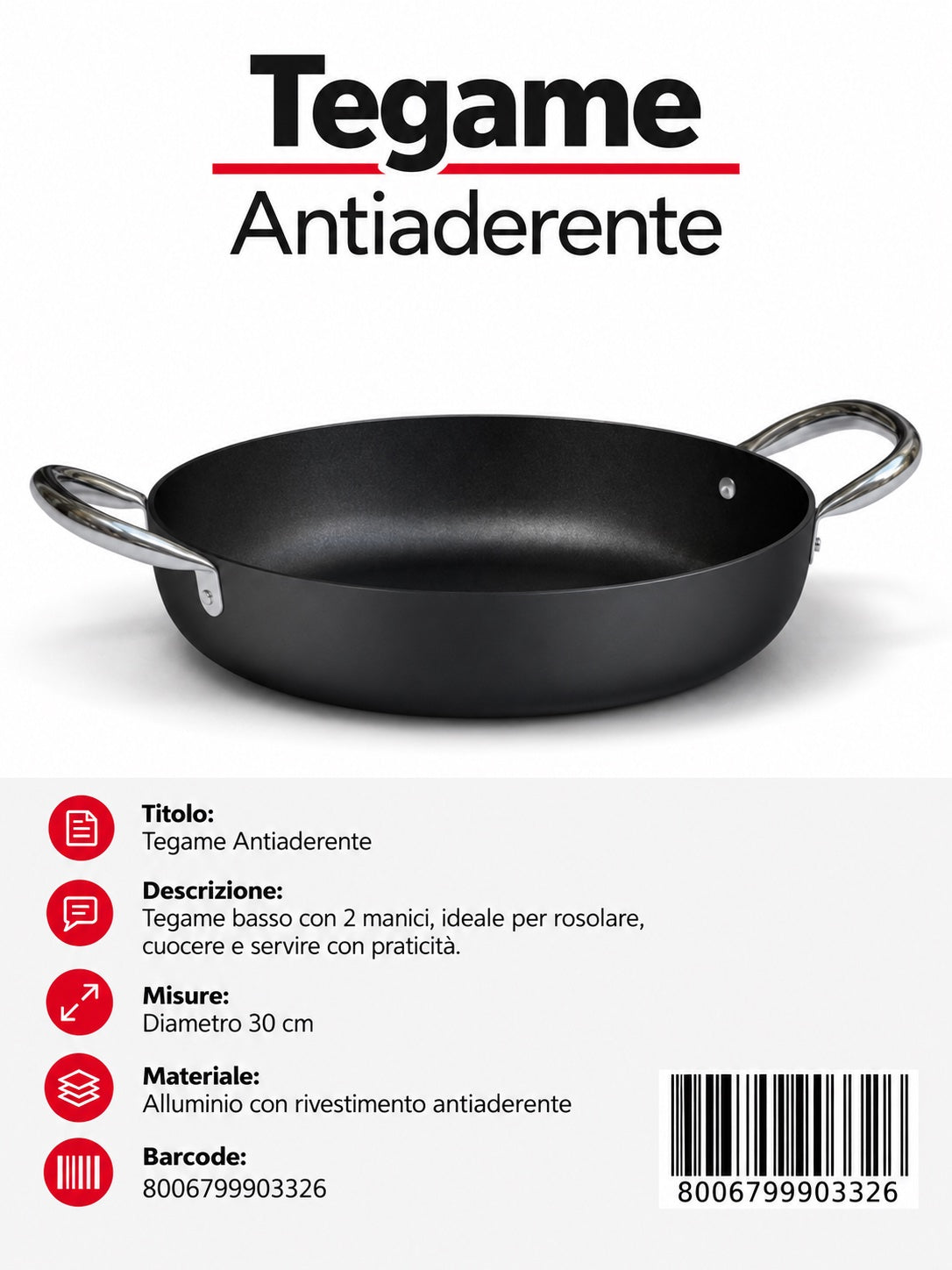 Linea.Feste Tegame 2M Cm32
