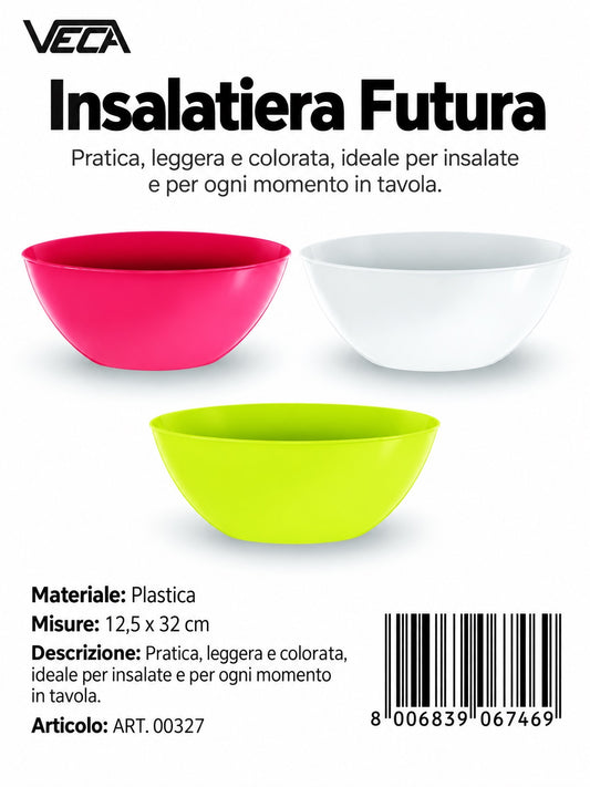 Insalatiera Futura 32Cm 30P Ass (Bco-Cgr-Cbl-Crd)