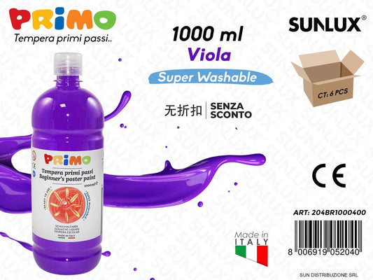 Primo Tempera Lavabile Viola 1000ML