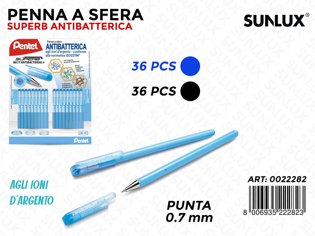Esp. Penna Superb Antibatterica Blu-nero