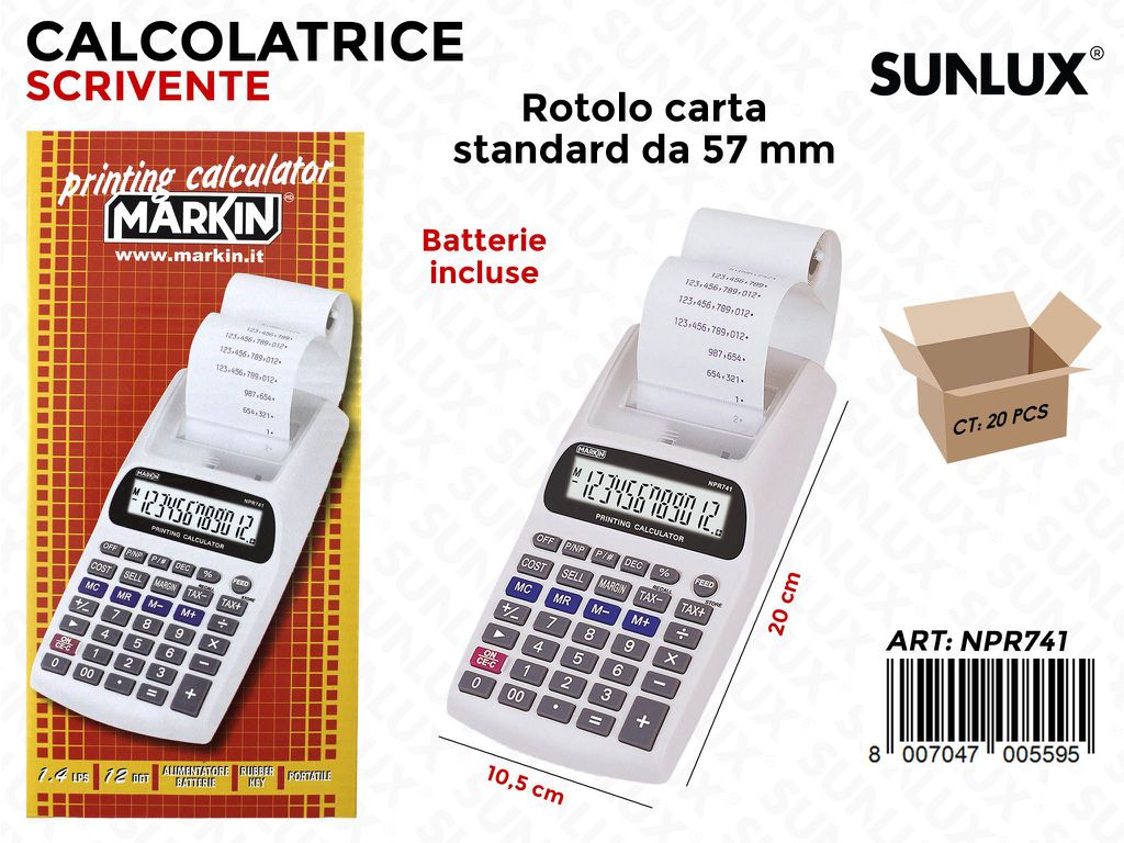 Calcolatrice Stampante Markin PR741
