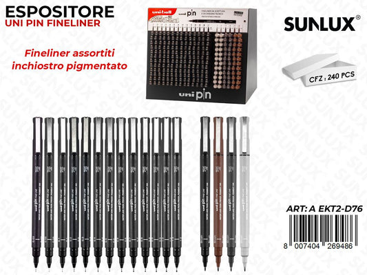 Esp. Uni Pin Fineliner Ass.