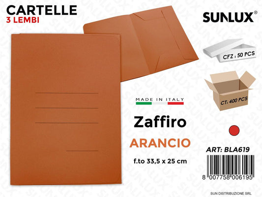 Cartelle 3L Zaffiro Arancio 33.5*25CM