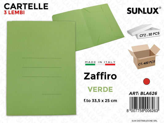Cartelle 3L Zaffiro Verde 33.5*25CM