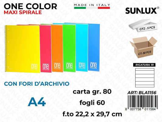 1R Blasetti One Color Spir. 60FF 80GR A4