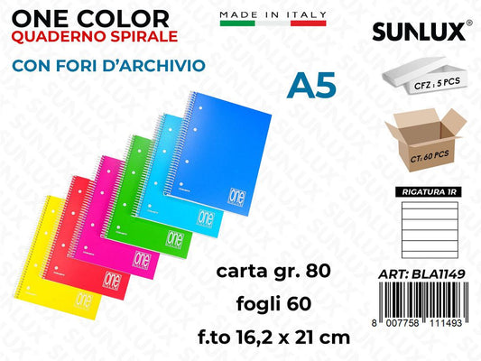 1R Blasetti One Color c/Fori 60FF 80GR A5