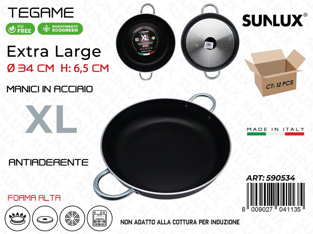 Tegame Antiaderente Xl D.34*6.5CM