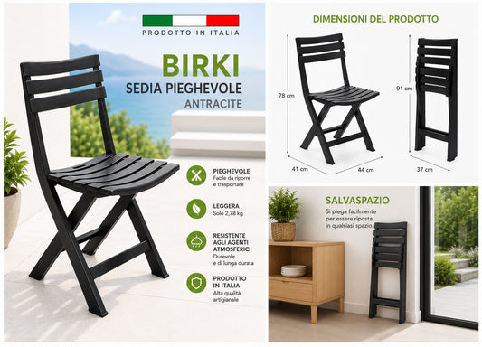 SEDIA BIRKI ANTRACITE 44x41x78
