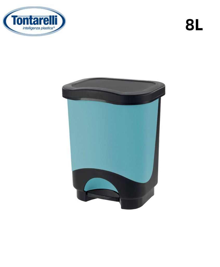 Pattumiera 8L Idea Nera+secchio Delfino