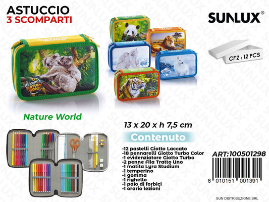 ASTUCCIO NATURE WORLD 3 ZIP C/ ACCES.  ASS.