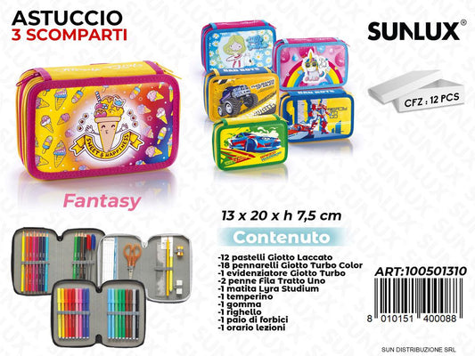 ASTUCCIO FANTASY 3 ZIP C/ ACCES. ASS.