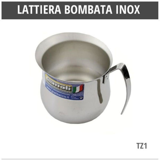 Lattiera Bombata Tz.1inox 18/10 Lb1