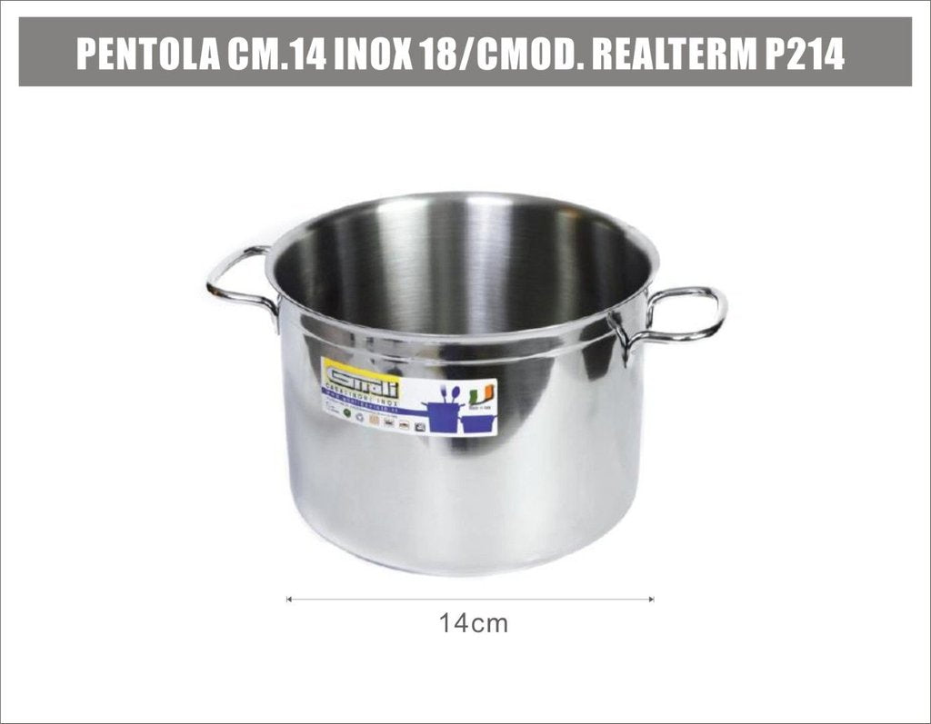 Pentola Cm.14 Inox 18/cmod. Realterm P214
