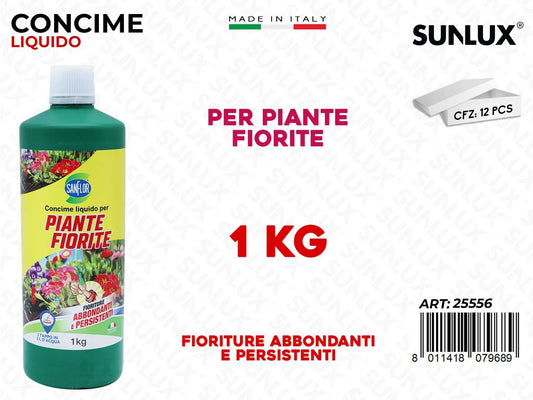 Sanflor Concime Liquido Fiori e Piante 1KG / Pz da 12