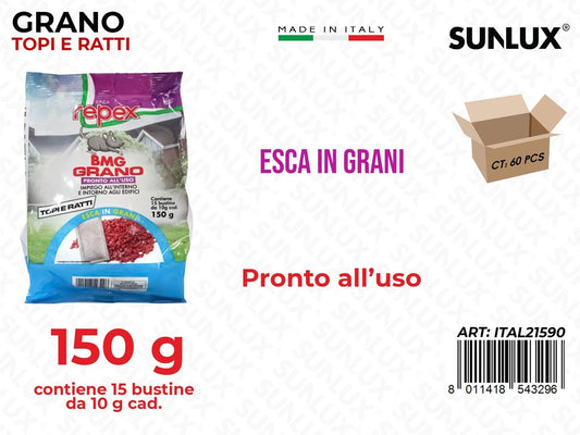 Grano Topi e Ratti Esca 15PCS 150G