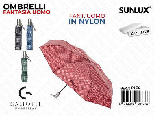 Ombrelli Mini Nylon Fant.uomo Ass.