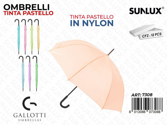 Ombrelli Maxi Nylon Tinta U. Pastello Ass.