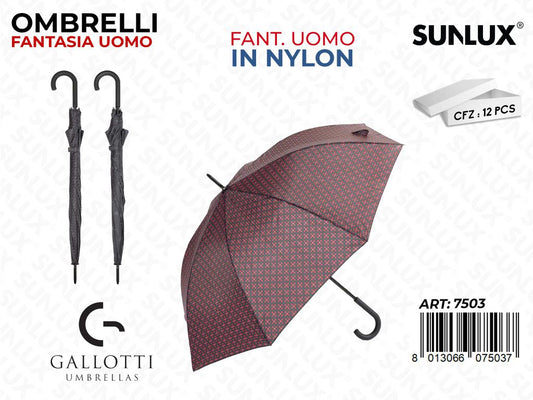 Ombrelli Maxi Nylon Fant. Uomo Ass.