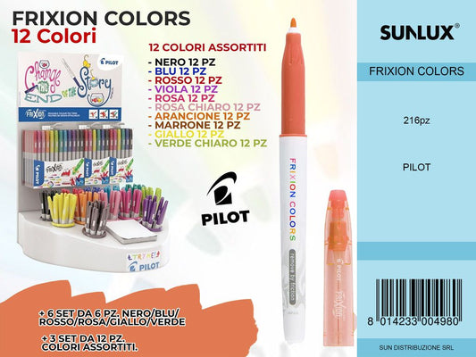 Esp. Frixion Colors 12 Col. Ass