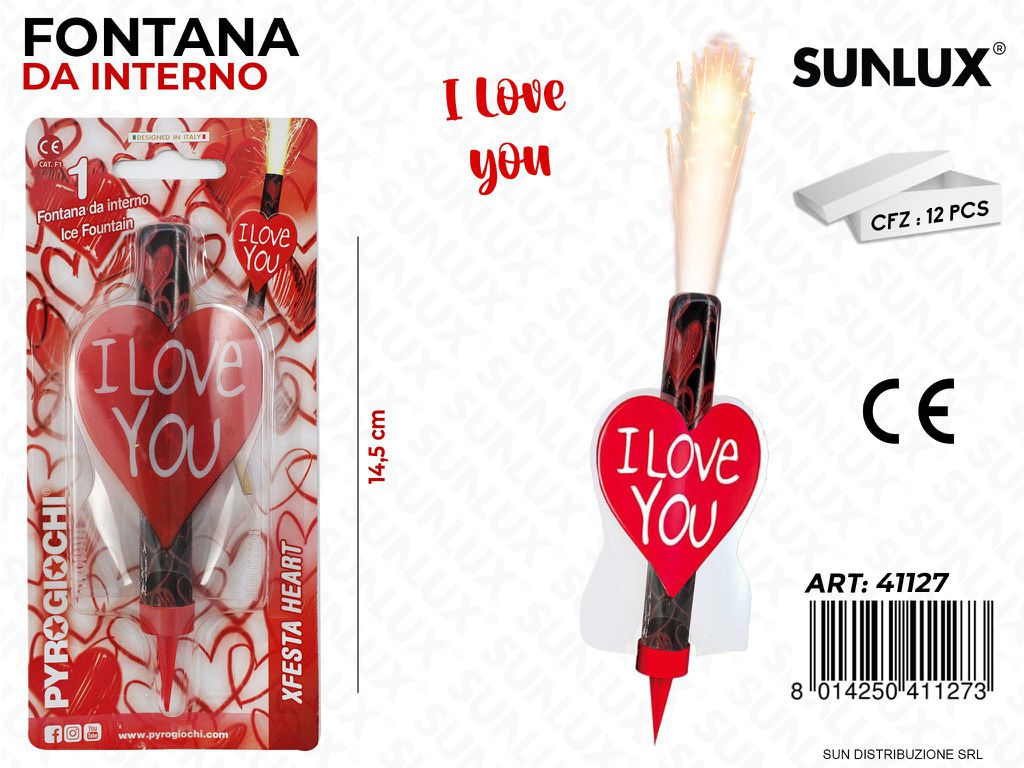 FONTANA DA INTERNO I LOVE YOU 14.5CM