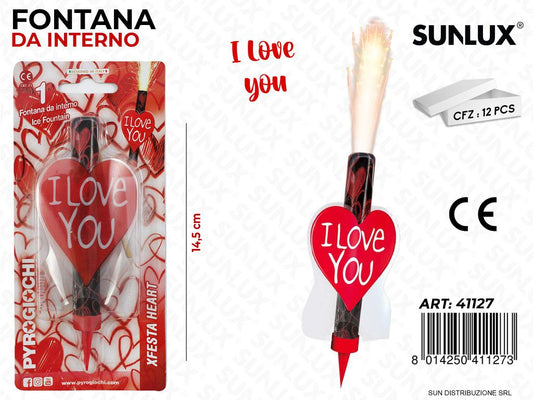 FONTANA DA INTERNO I LOVE YOU 14.5CM