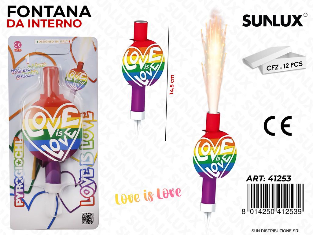 FONTANA DA INTERNO LOVE IS LOVE 14.5CM