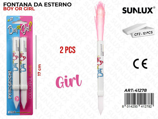 FONTANA DA ESTERNO GIRL 2PCS 17CM
