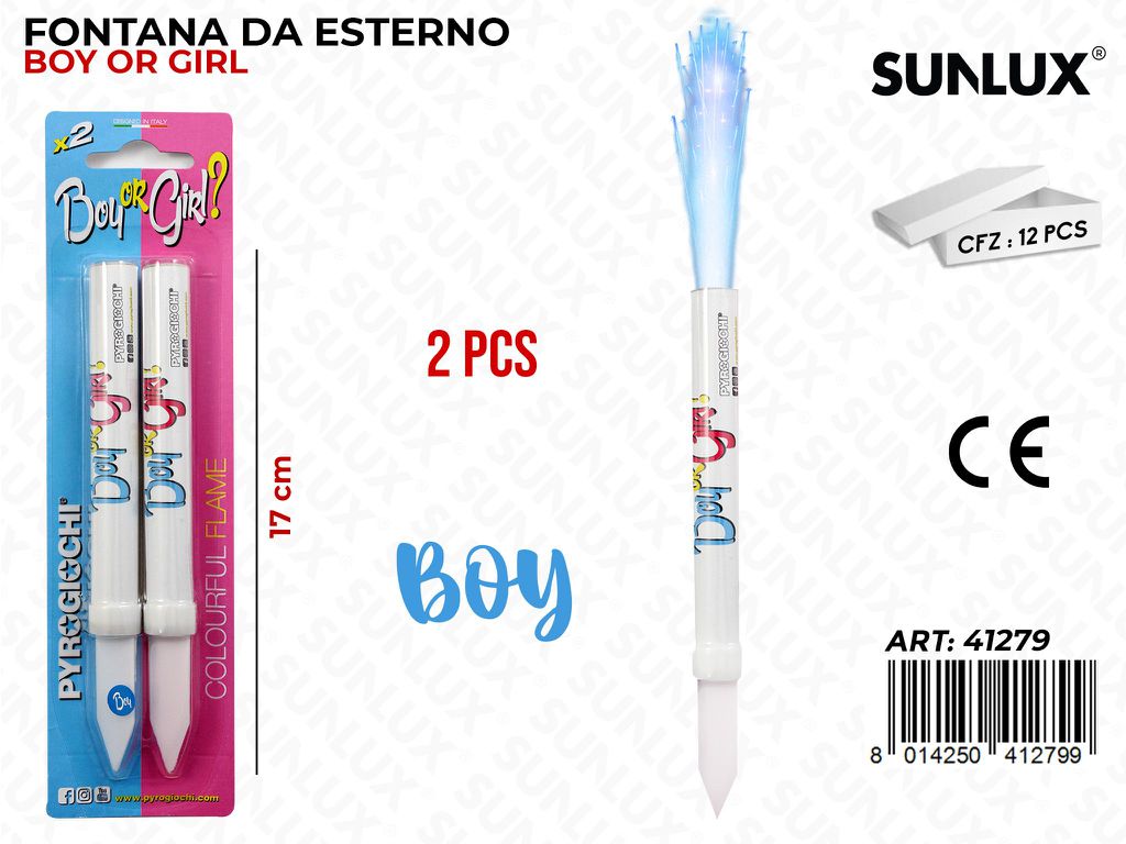 FONTANA DA ESTERNO BOY 2PCS 17CM