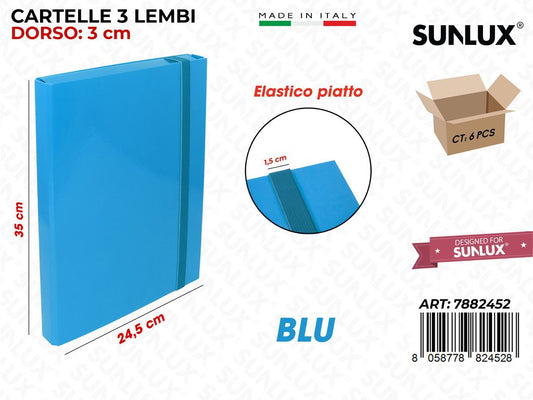 CART.3/L D3 Blu Elast. Piatto Sun