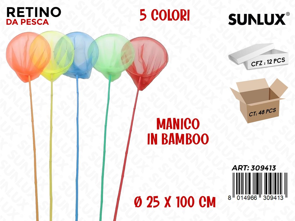 Retino da Pesca Manico Bamboo Ass. 20*60.5CM