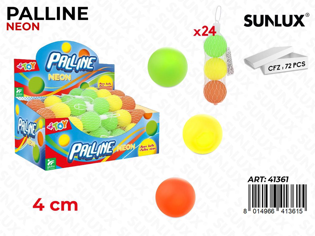 Esp. Palline Neon 4CM 3PCS