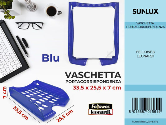 Vaschetta Portacorrisp. Blu 33.5*25.5*7CM