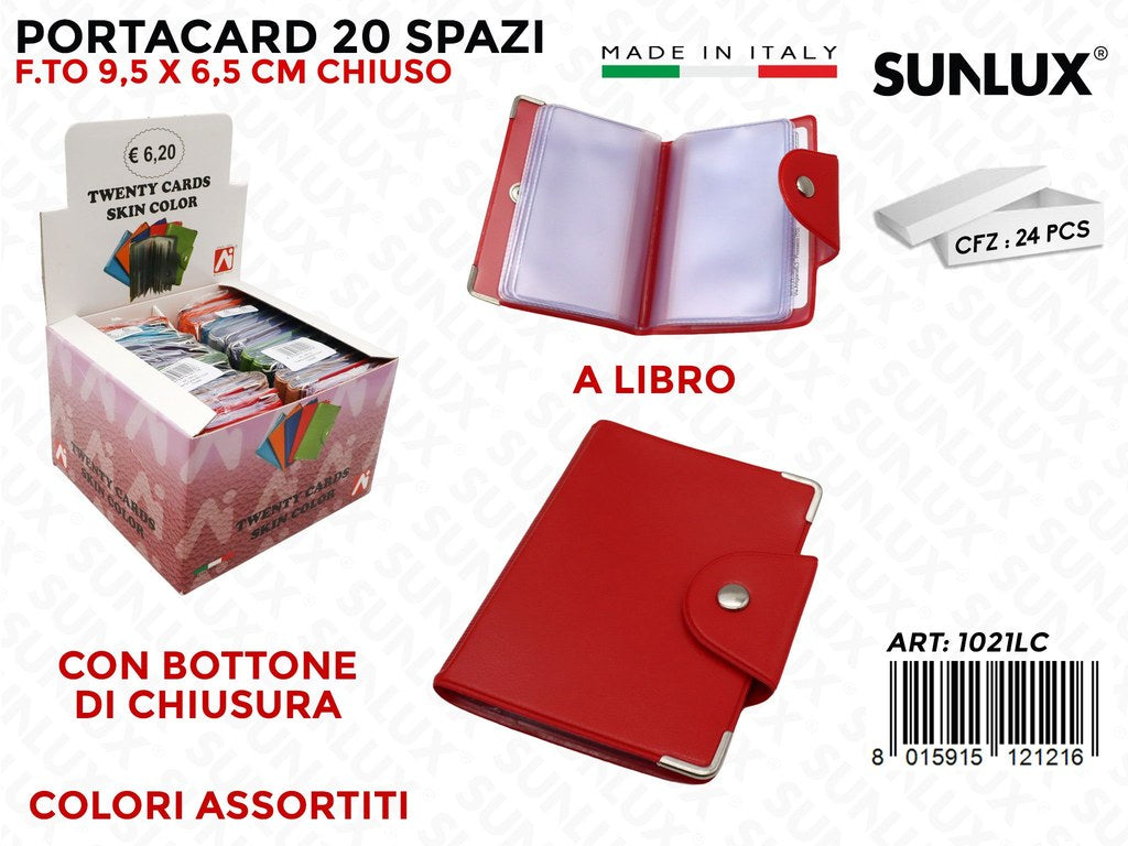 1021LC Twenty Cards Skin Color 9.5*6.5CM 20SC. 24PZ/Pacco