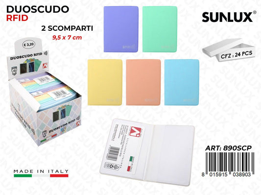 890SCP Duoscudo Pastel Rfid 9.5*7CM 2SP. 24PZ/Pacco