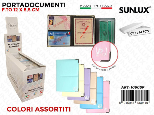 1060SP Multicard Pastel 12.2*9CM Ass. 24PZ/Pacco