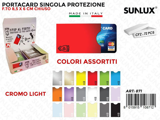 871 Scudocard Light Cromo 72PZ/Pacco