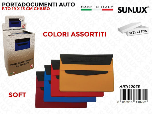 1007-S Portadocumenti Auto Soft 19*16CM 24PZ/Pacco