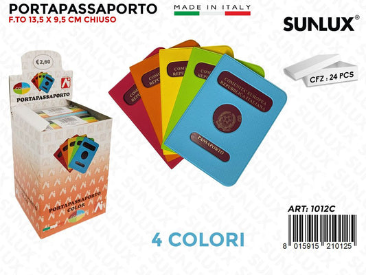 1012C Portapassaporto Color 24PZ/Pacco