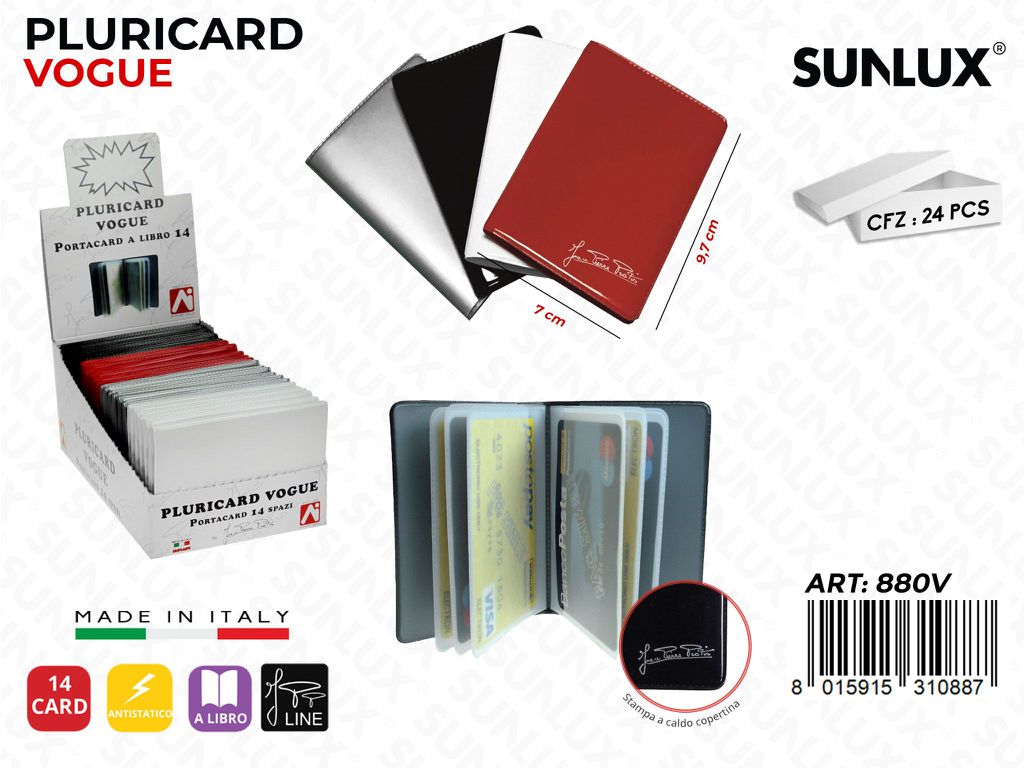 88V Pluricard Vogue 7*9.7CM 14SCOMP. 24PZ/Pacco