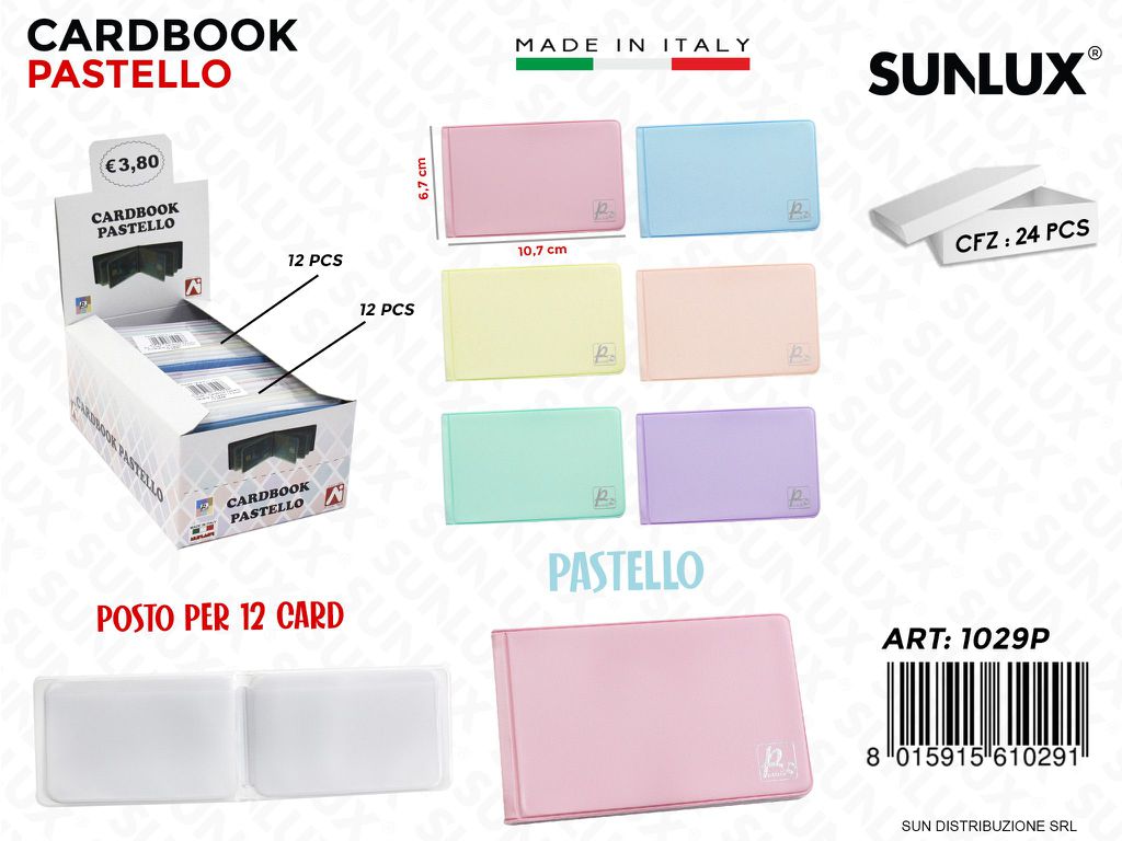 1029P Cardbook Pastel 10.7*6.7CM 24PZ/Pacco