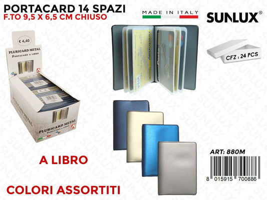88M Pluricard Metal 10*7CM 14SCOMPARTI 24PZ/Pacco