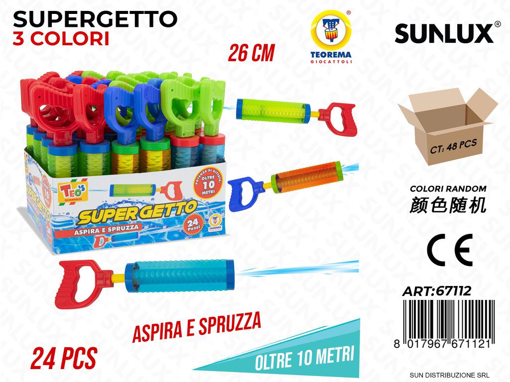 Supergetto Aspira e Spruzza Col. Ass. 26CM