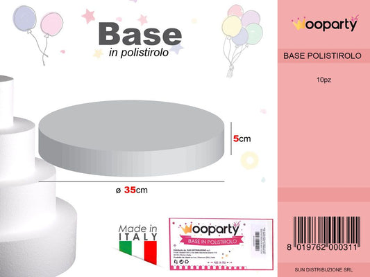 D.35 X H. 5 Base Rotonda Polistirolo